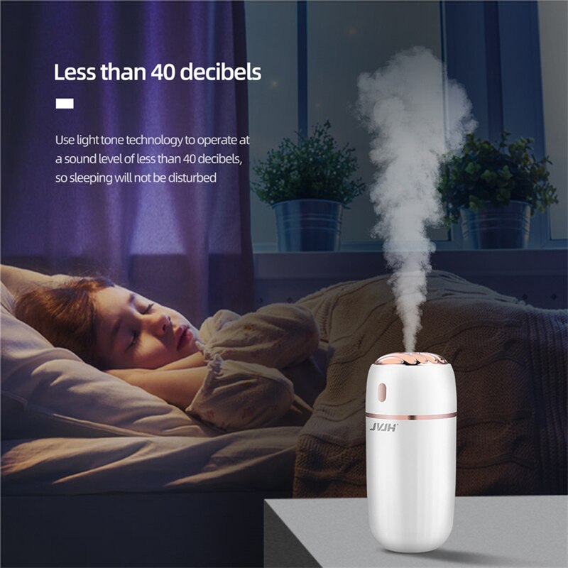 30Ml Wireless Humidifier Essential Aroma Oil Diffuser Ultrasonic Air Humidifier USB Mini Mist Maker LED Light
