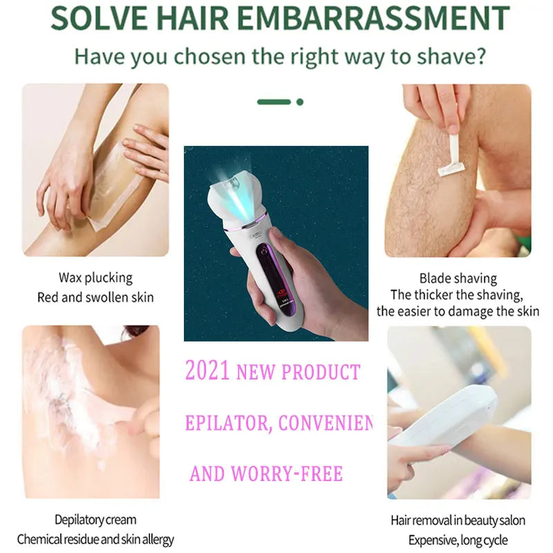 Women Electric Epilator Face Female Shaver Facial & Body Hair Removal Lady Leg Shaving Machine Rechargeable 5in1 Set