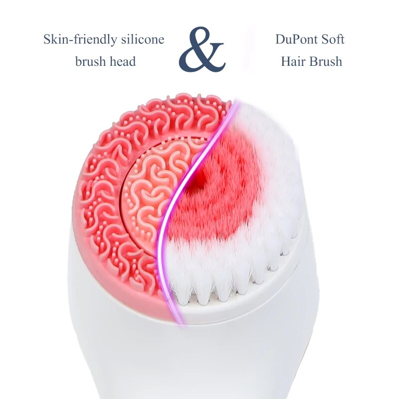 Cleansing Brush Sonic Face Rotating Cleansing Brush Facial Spa System Can Deeply Clean and Remove Blackheads