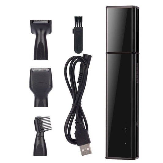 4 In 1 Rechargeable Shavers Nose Ear Hair Trimmer Beard Trimer For Men Eyebrow Sideburns Hair Removal Razor Cutter For Men