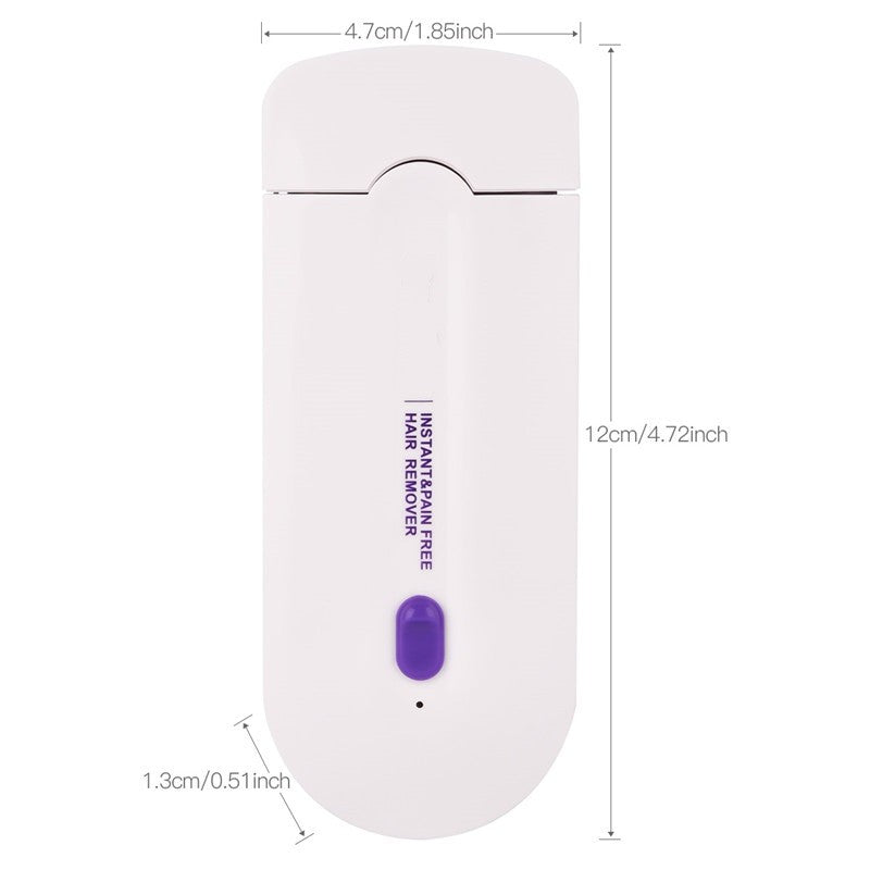 Electric Rechargeable Sense-Light Technology Painless Hair Removal Device Epilator Women Lady Shaver Skin Cleaning Care
