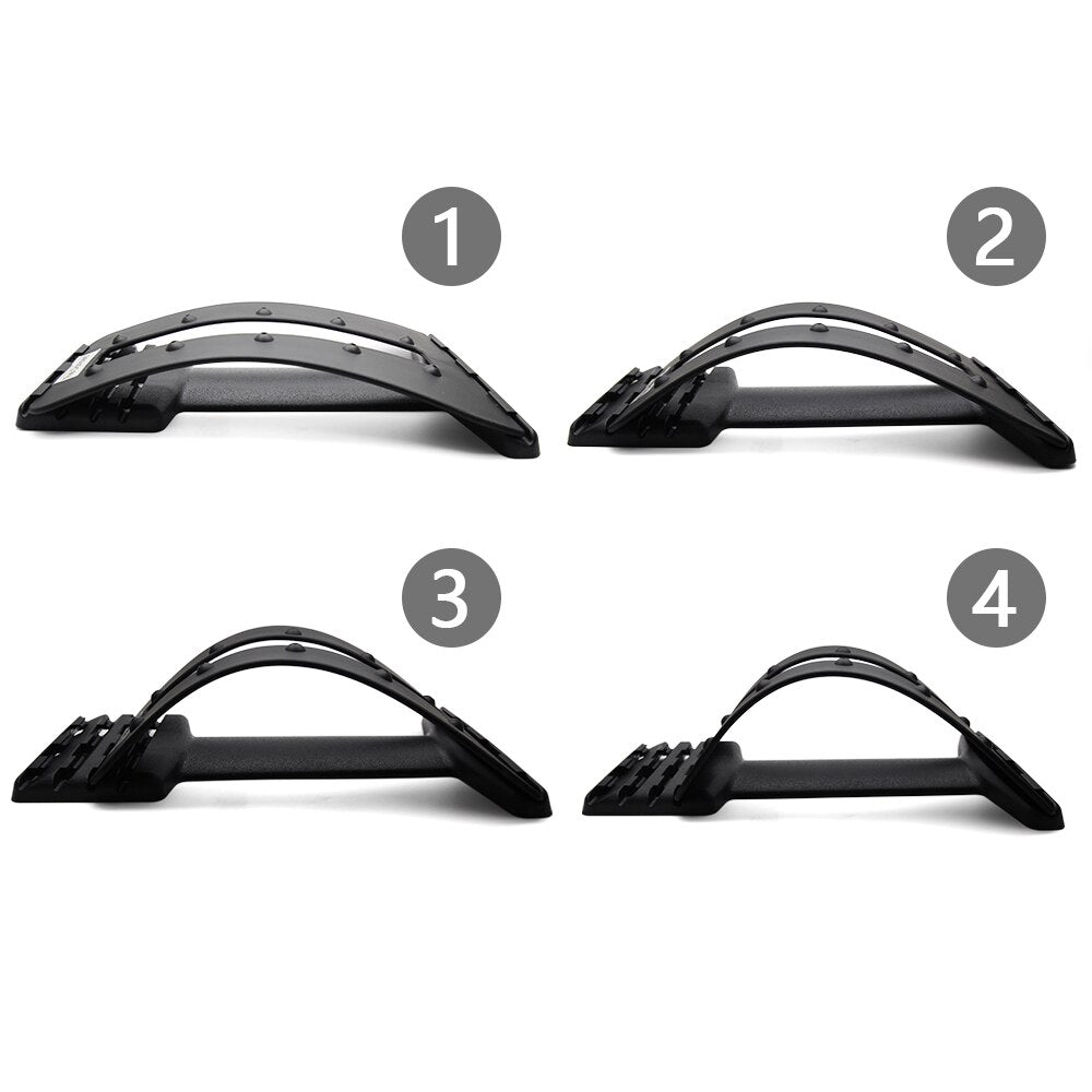 Magic Back Stretcher Lumbar Support Massage Device For Upper And Lower Back Pain Relief Chiropractic