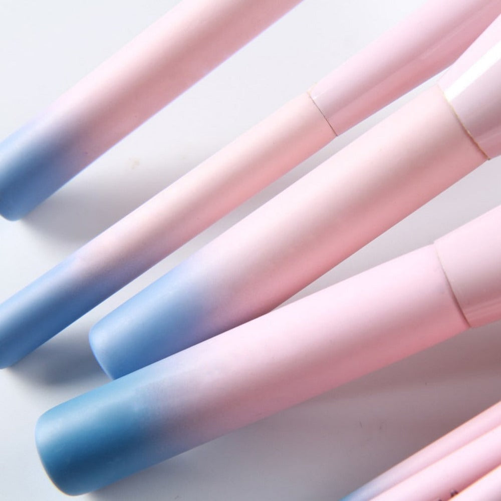 Gradient Color Pro 14pcs Makeup Brushes Set Cosmetic Powder Foundation Eyeshadow Eyeliner Brush Kits Make Up Brush Tool