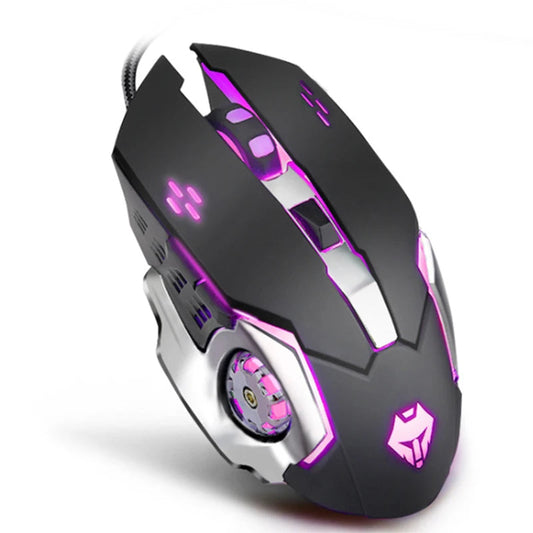 Gaming Mouse Wired(3200 DPI)  Breathing Light  Ergonomic Game USB Computer Mice RGB Gamer Desktop Laptop PC Gaming Mouse