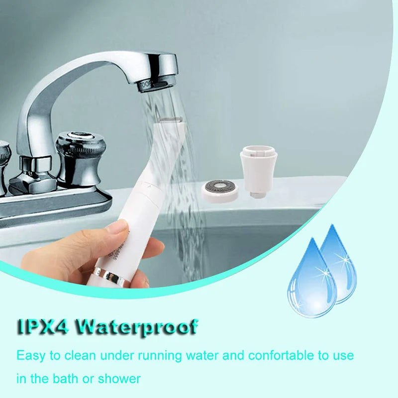 4 in 1 Multi-function Electric Epilator Lady Shaver Eyebrow Private Painless Hair Removal USB Recharge Shaving Machine