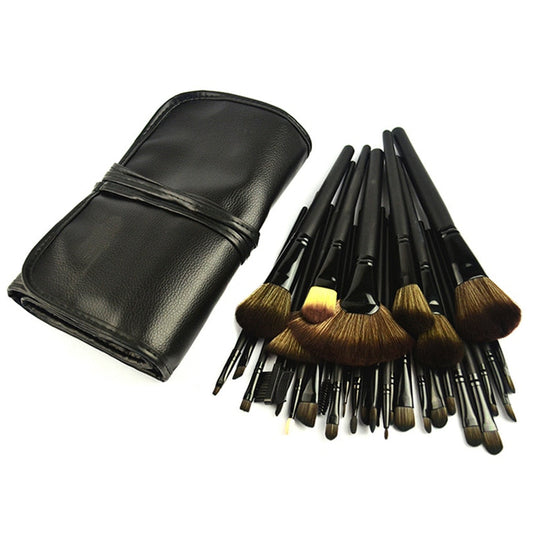 32pcs/set Black Professional Makeup Brushes Set Multifunction Makeup Brush Kit Eyeshadow Blush Powder Foundation Beauty