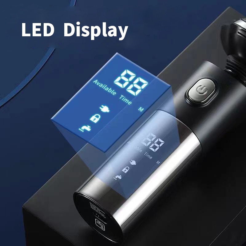 4 In 1 Men's Hair Shaver Electric Beard Nose Ear Trimmer Razor Machine LED Display Clippers Rechargeable Washable Shaving Tools