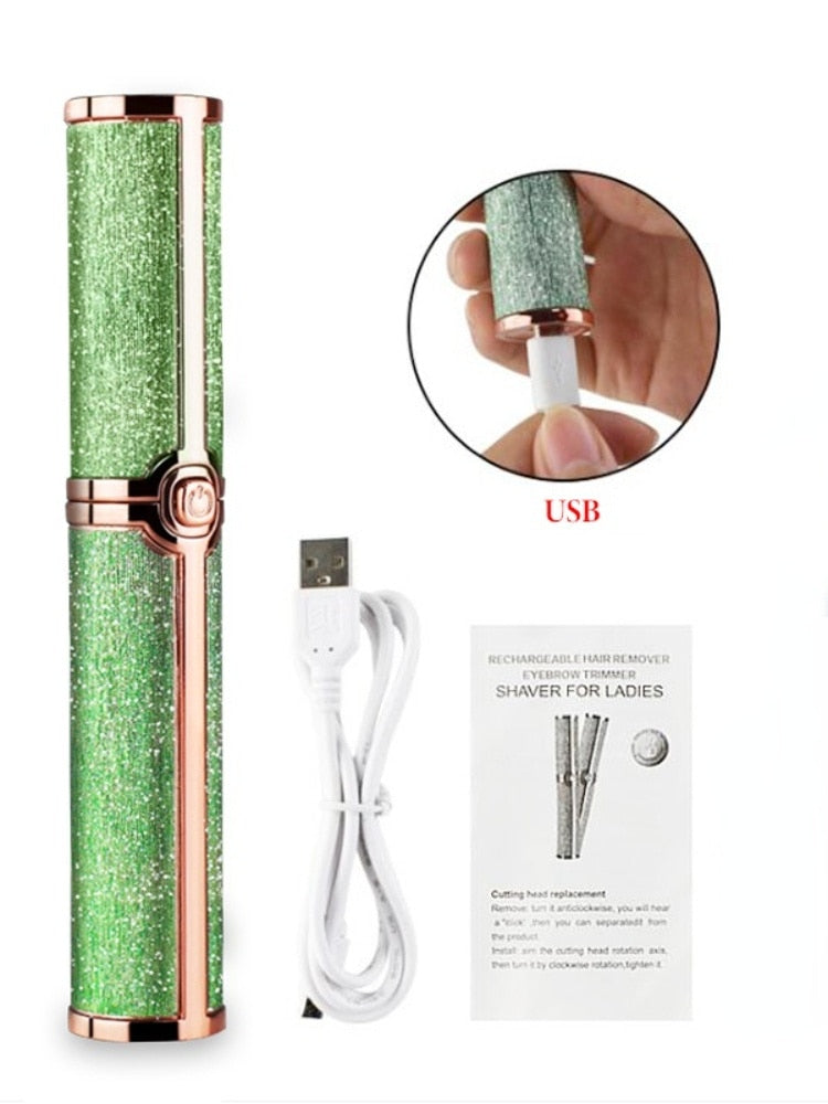 Eyebrow Trimmer Pen Makeup Facial Epilator Painless Portable Women's Shaver Electric Razor Body Hair Removal for Women