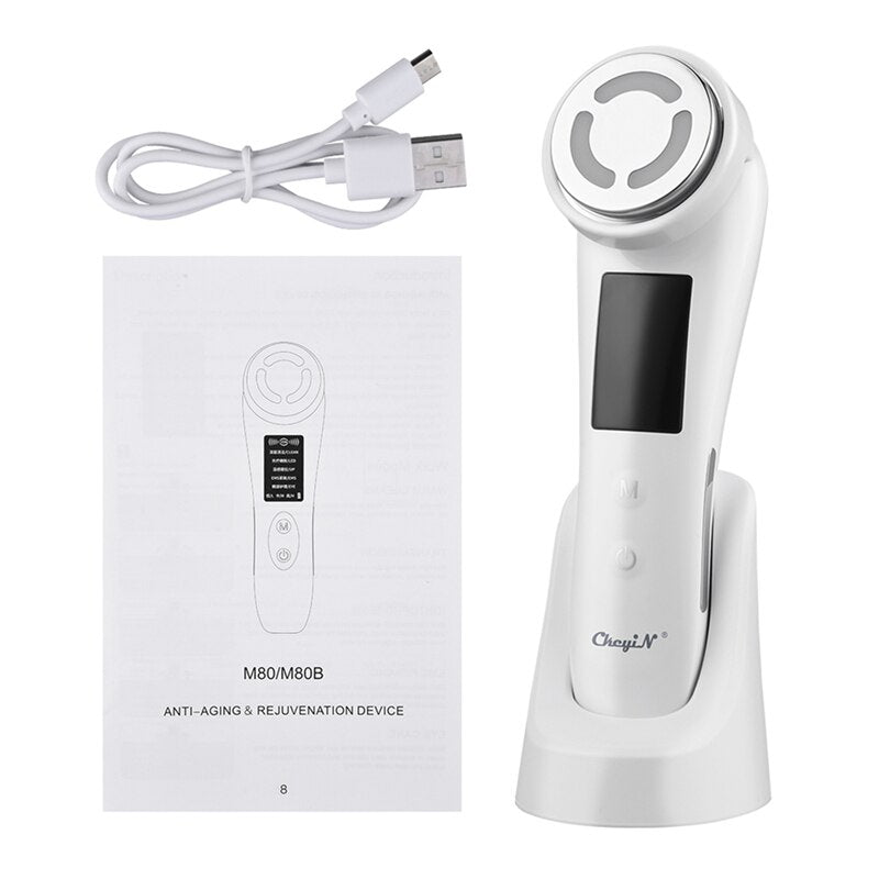5 In 1 EMS Facial Beauty machine Skin Care Tool Electroporation Rejuvenation Women Face Care Anti Wrinkles