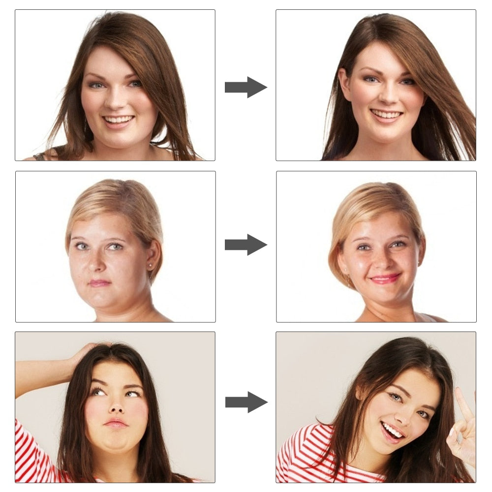 Chin V-Line Up Lift Belt Machine Blue LED Photon Face Lifting Slimming Vibration Massager Double Chin Reducer