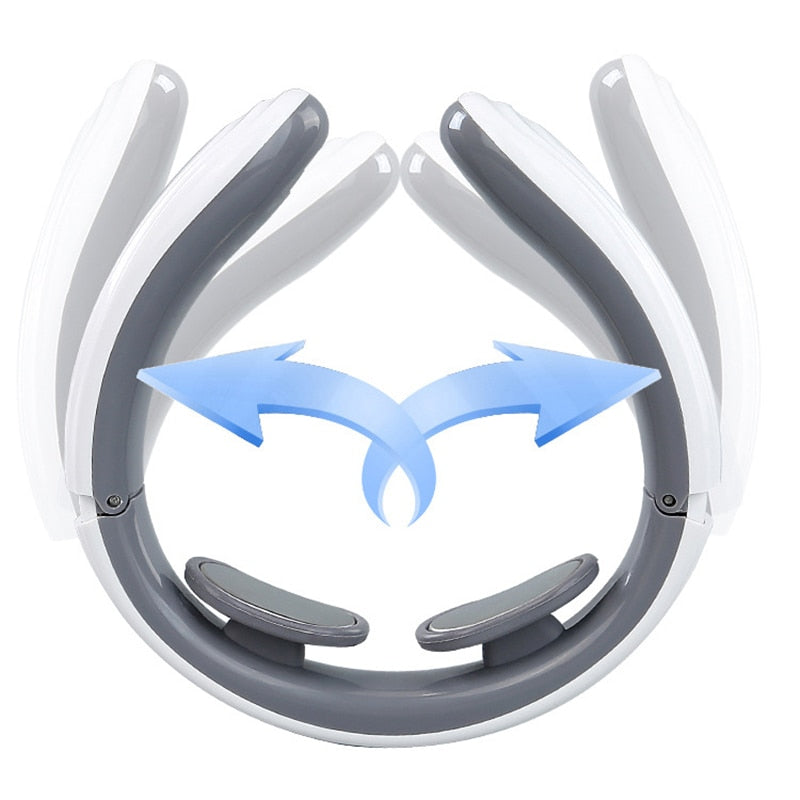 Electric Neck Massager Pulse Back 6 Modes Heating Shoulder EMS Muscle Massage Trainer Relaxation Pain Relief Tools