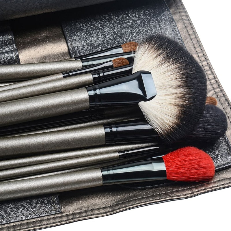 26pcs Makeup Brushes Tool with Holder Case Studio High Quality Natural Make Up Brushes Professional