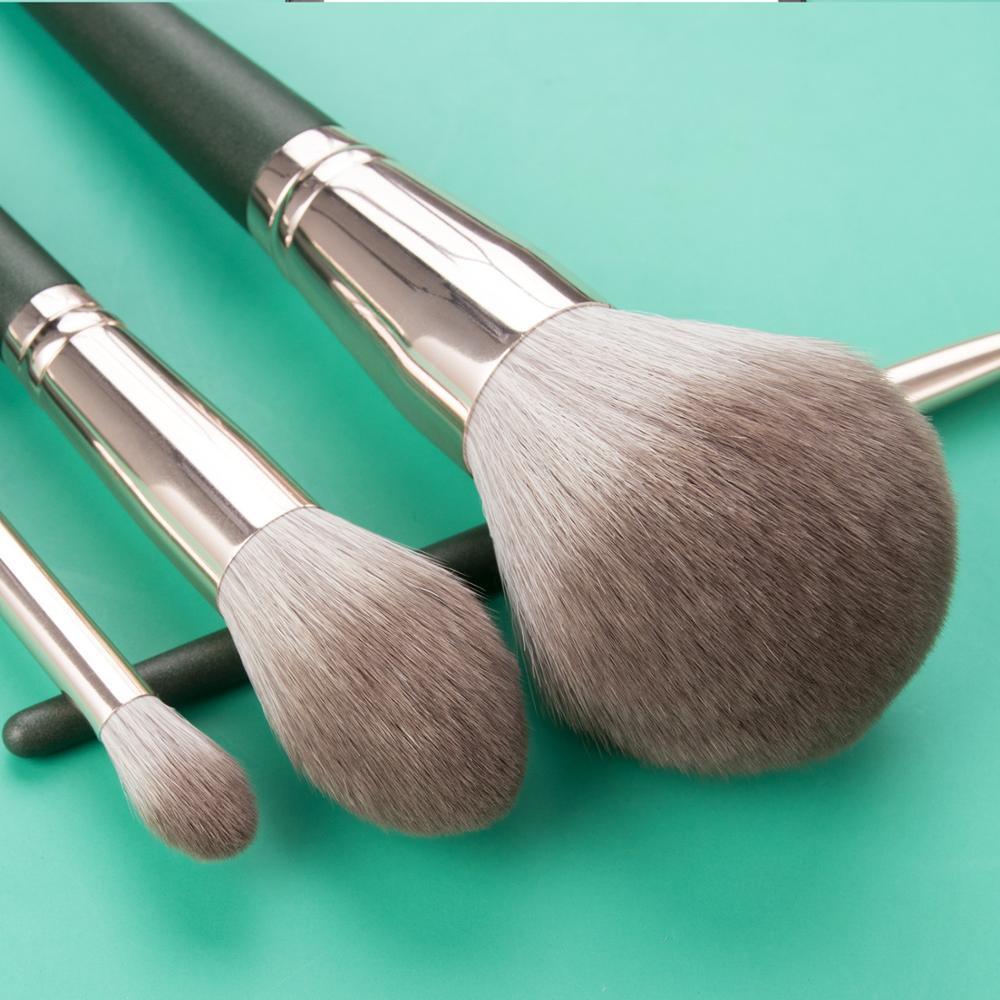 14pcs Green Makeup Brushes Set Beauty Foundation Powder Blush Sculpting Brush Eyeshadow Blooming Nasal Cosmetic