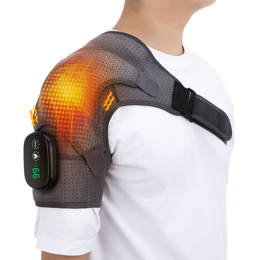 Heating Massage Shoulder Brace Support Bandage Arthritis Injury Dislocation Rehabilitation Treatment Pain Shoulder Strap Wrap Belt