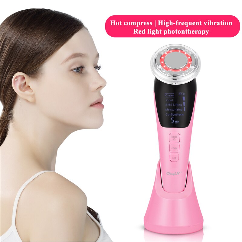 5 in 1 EMS Face Electroporation Led Photon Lifting Beauty Lifting Face Skin Facial Care Neck Massager