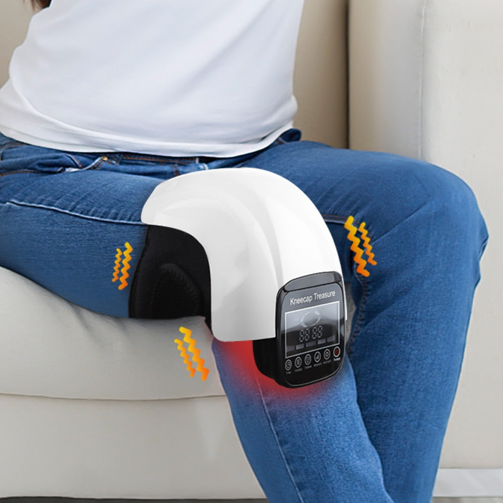 Electric Knee Massager for Arthritis Infrared Heating Air Pressure Joint Hot Compress Vibration Airbag Pain Relief