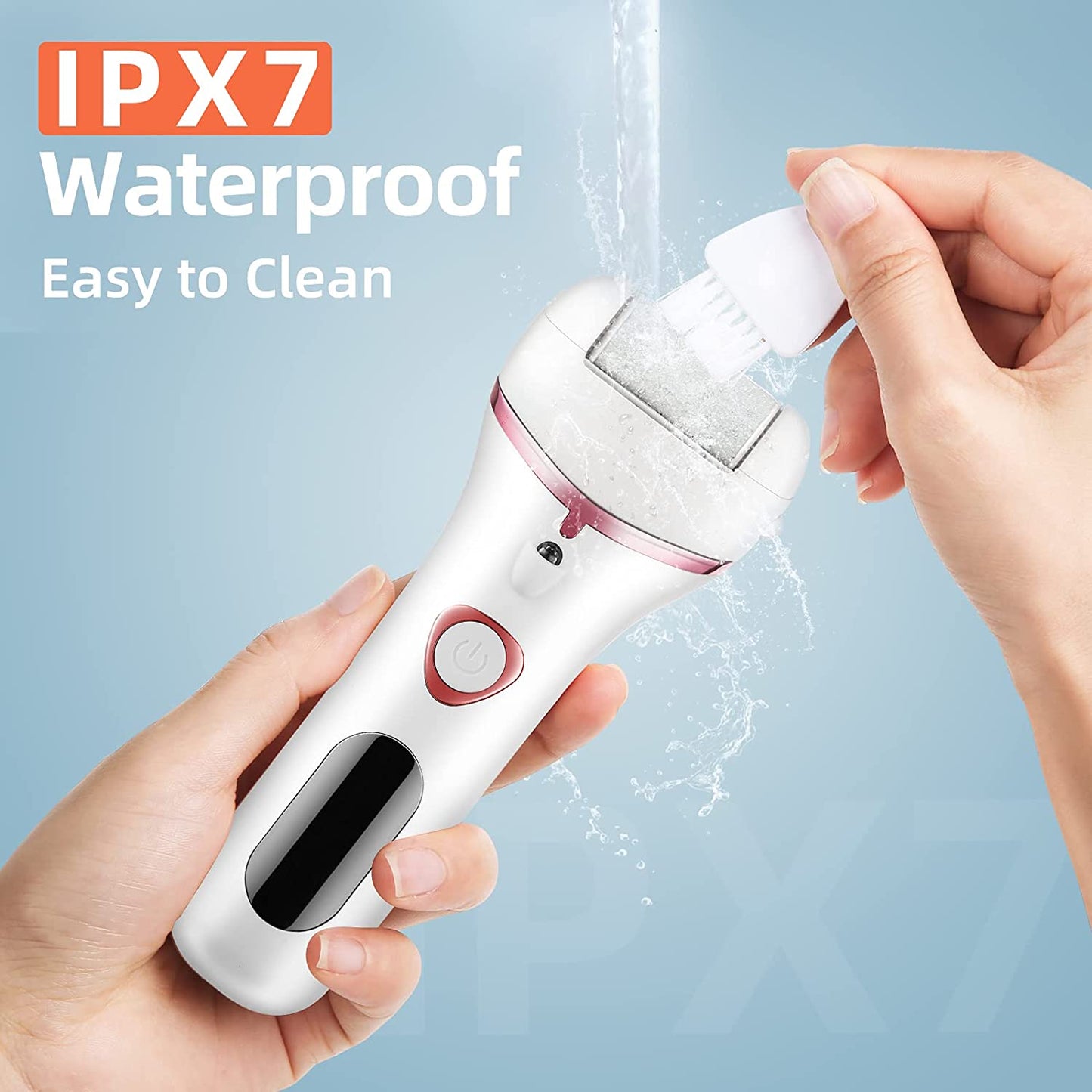 Electric Rechargeable Foot Grinder Exfoliating Foot Repair Machine Waterproof Dead Hard Skin Callus Remover Pedicure