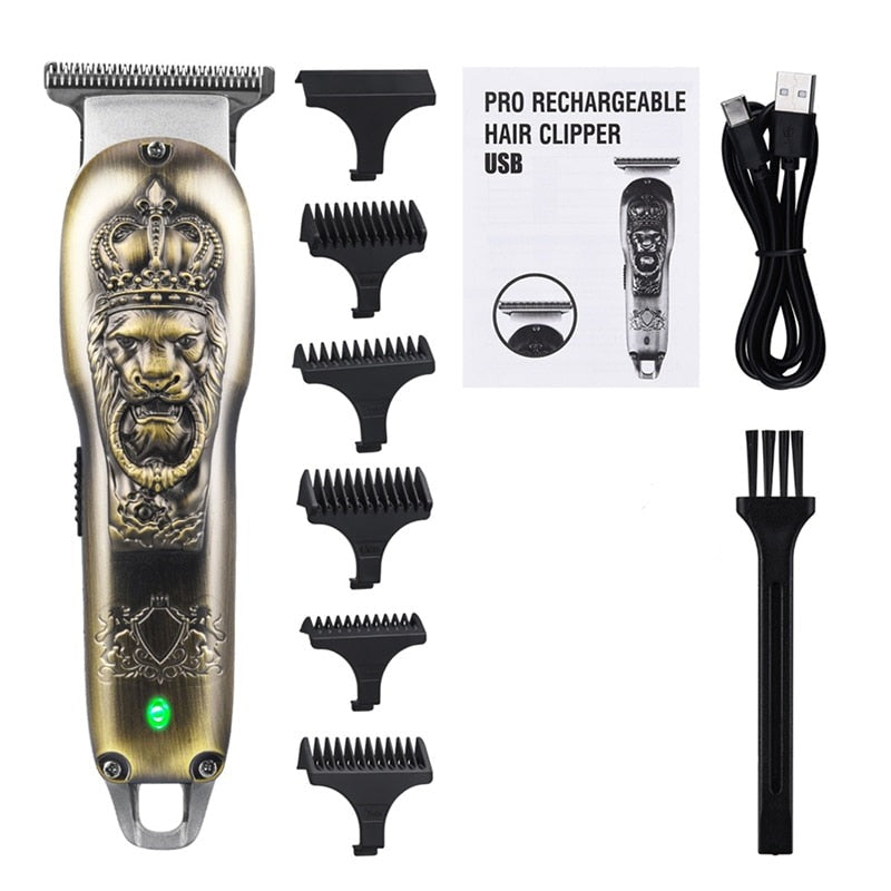 Hair Clipper Professional Electric Hair Trimmer Hair Beard Cutting Machine Rechargeable Cordless Cutting Machine Trimmer