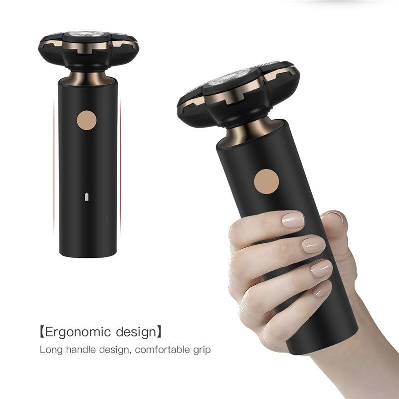 2 In 1 Electric Shaver Men's Beard Nose Ear Trimmer Portable Haircut Razor 4D Blades Rechargeable Trimmer Machine For Travelling