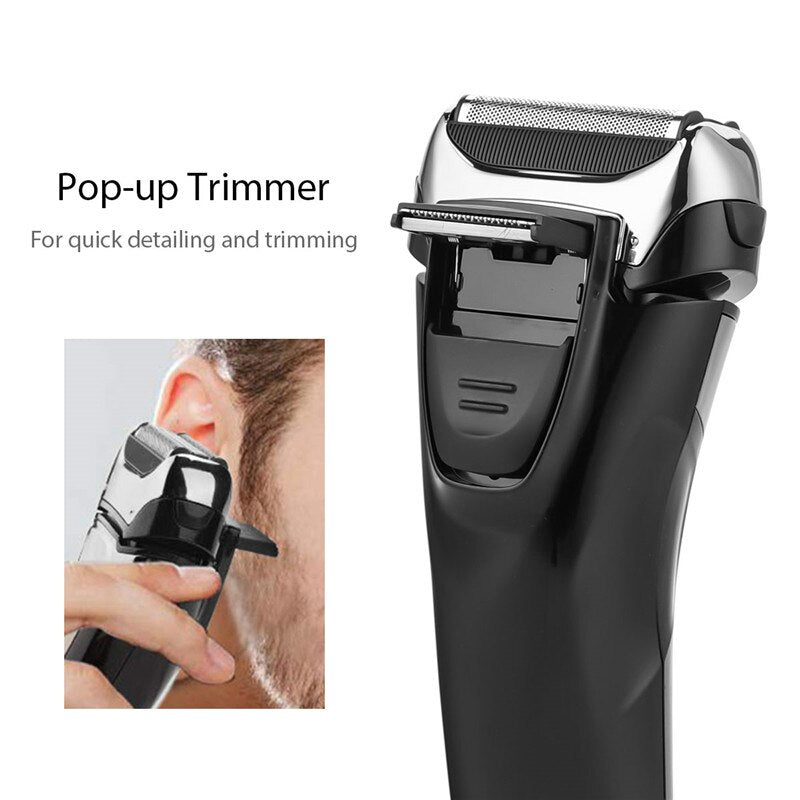 Cordless Electric Beard Trimmer Powerful Hair Shaver For Men Waterproof Hair Removel Fast Charging Razor With LED Display Tools