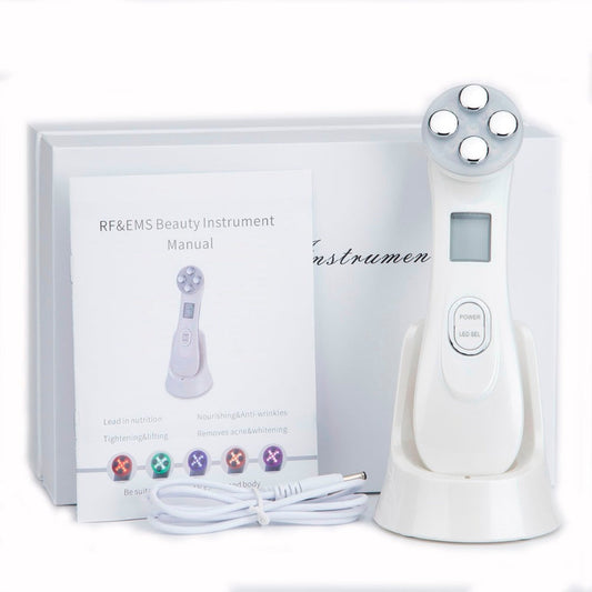5in1 RF&EMS Radio Electroporation Face Beauty Pen Radio Frequency LED Photon Face Skin Rejuvenation Remover Wrinkle