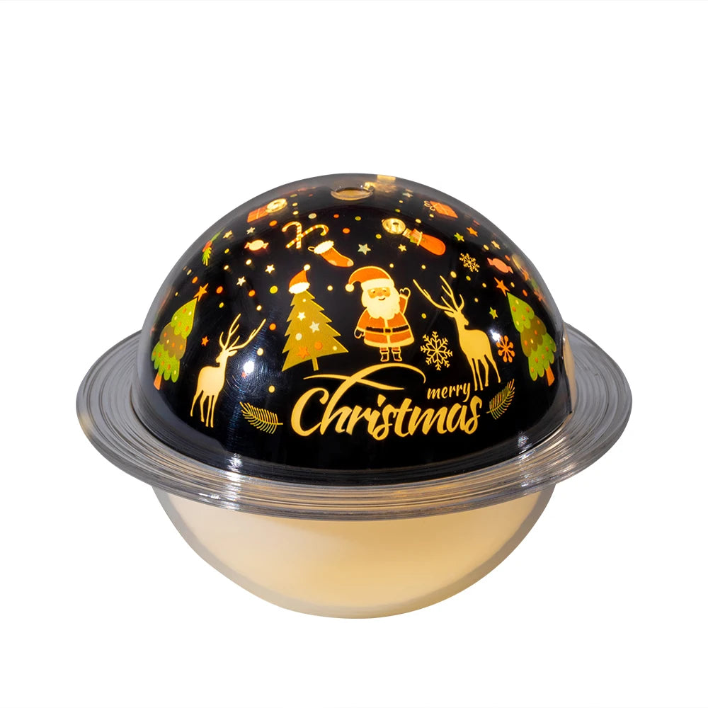 Desktop Air Humidifier High Fog Volume USB Ultrasonic Mist Atomizer Ocean/Christmas/Starry Sky Theme Best Gifts Mute Humidifier