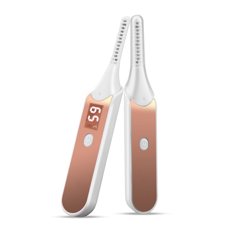 Portable Electric Heated Eyelash Curler Women Makeup Irons Brush Natural Curling Long Time Lasting Beauty Tools With LED Display