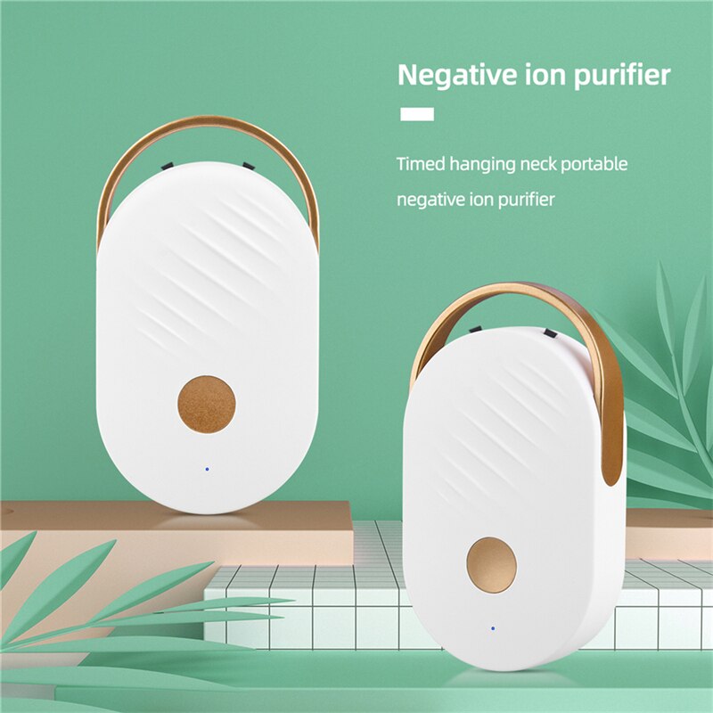 Mini lanyard Portable Air Purifier Cleaner Negative Ion USB Mini Home Vehicle Air Cleaner Deodorizer Traveling Machine