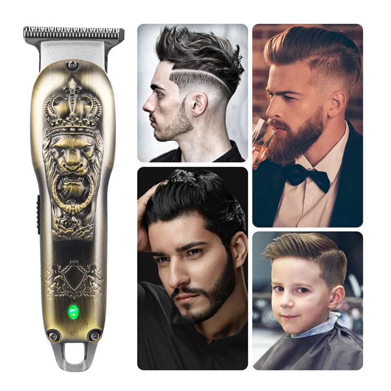 Hair Clipper Professional Electric Hair Trimmer Hair Beard Cutting Machine Rechargeable Cordless Cutting Machine Trimmer