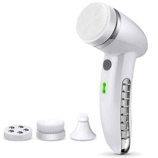 4 In 1 Electric Women Safe Wash Facial Cleansing Brush IPX6 USB Female Electric Face Cleaning Apparatus Nu Face Skin Care