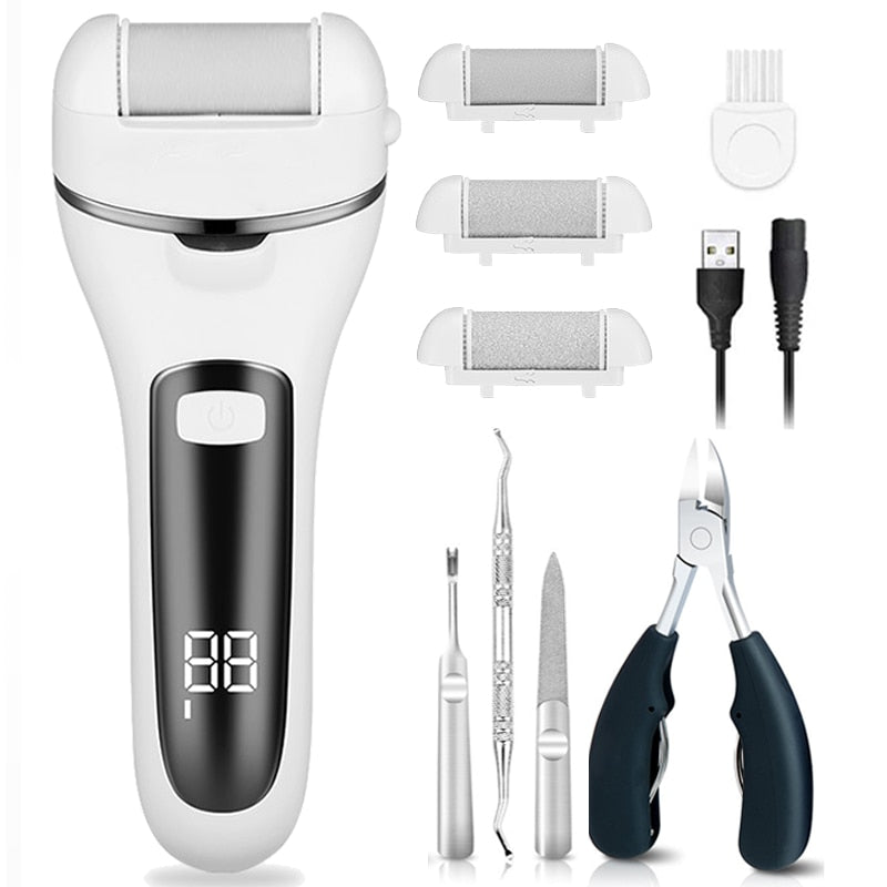 Electric Foot File For Heels Grinding Pedicure Tools Professional Foot Care Tool Kit Dead Hard Skin Callus Remover