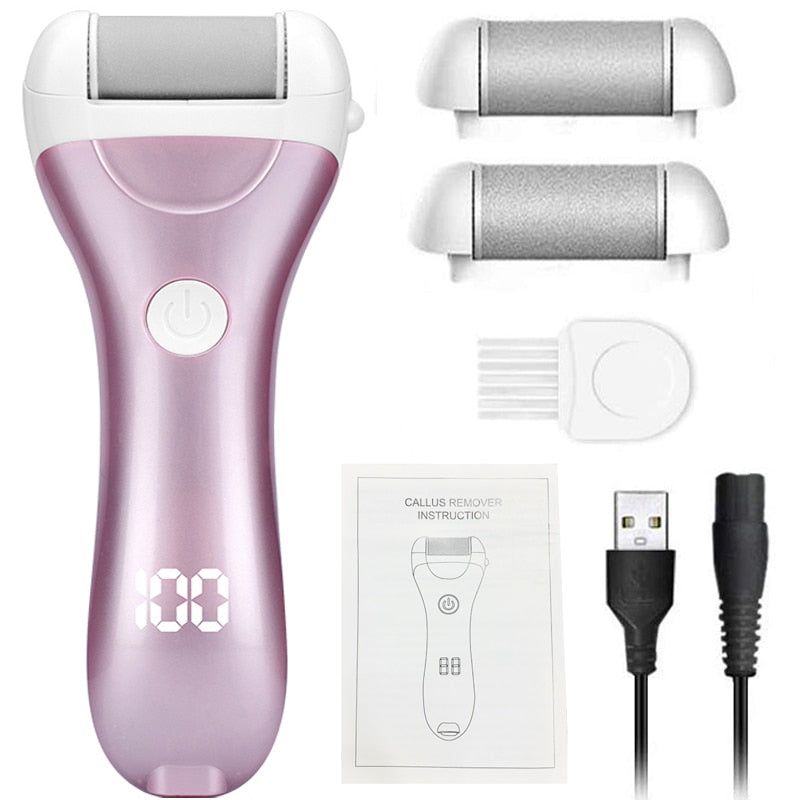 Charged Electric Foot File for Heels Grinding Pedicure Tools Professional Foot Care Tool Dead Hard Skin Callus Remover Effective
