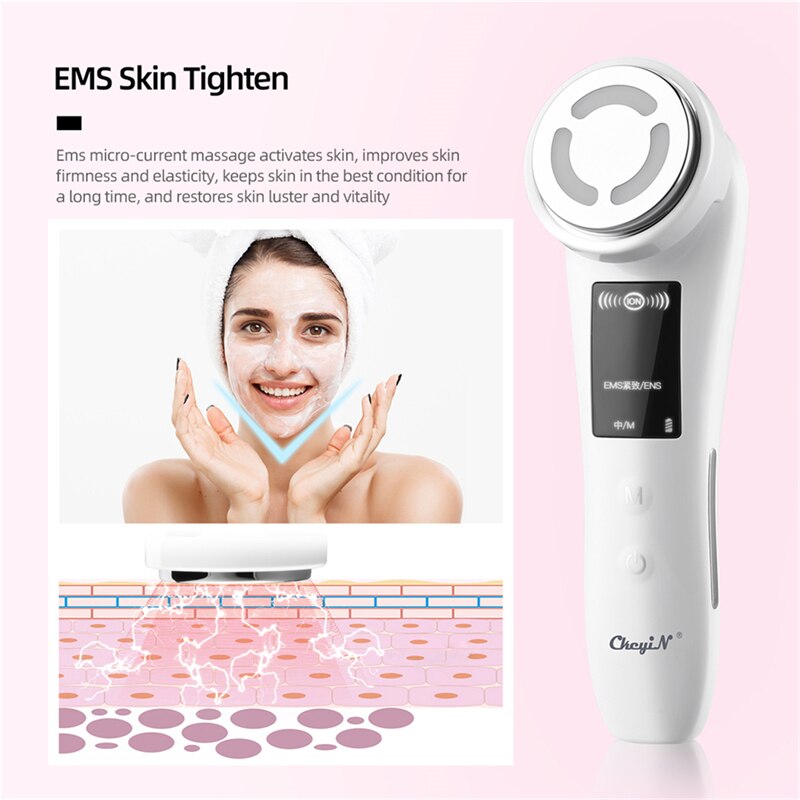 5 In 1 EMS Facial Beauty machine Skin Care Tool Electroporation Rejuvenation Women Face Care Anti Wrinkles