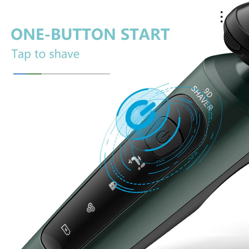 4 In 1 Rechargeable Beard Trimmer Electric Shaver For Men Waterproof Hair Clippers Nose Ear Trimmer Face Cleaning Brush Machine