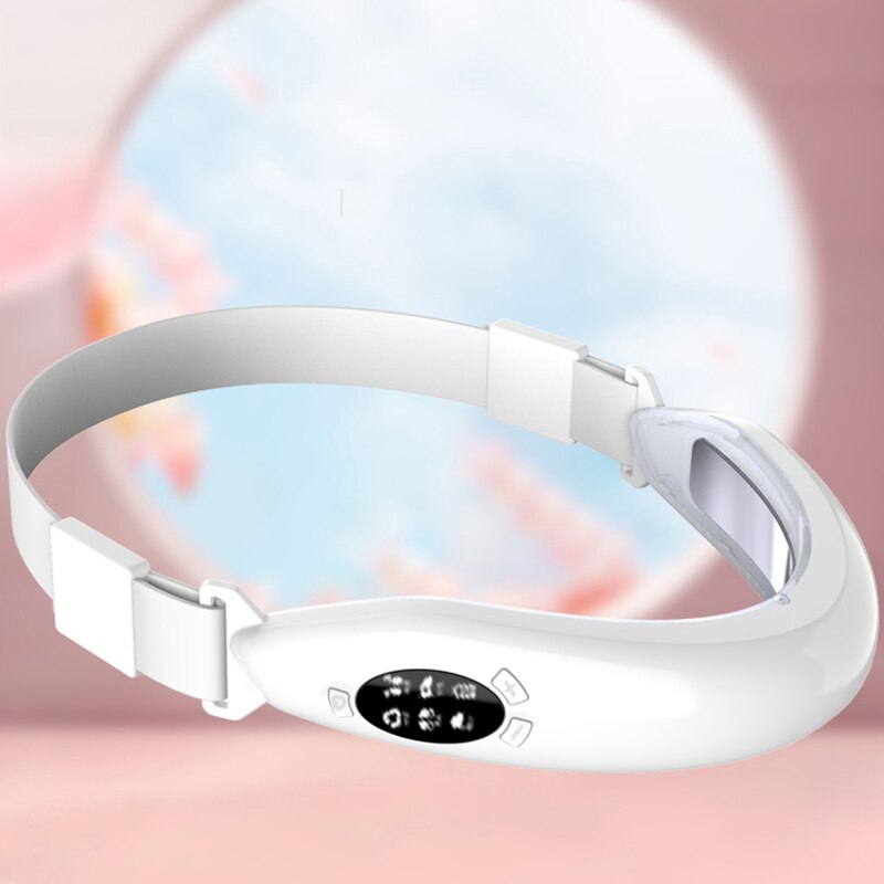 EMS Facial Massager V-Line Lift Up Belt Double Chin Reducer Machine LED Face Slimming Vibration Massage Cellulite Jaw Device