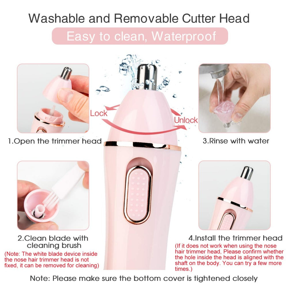 4 in 1 Electric Shaver For Women Hair Removal Rechargeable Trimmer For Women's Razor Leg Armpit Beauty Appliances Hair Remove