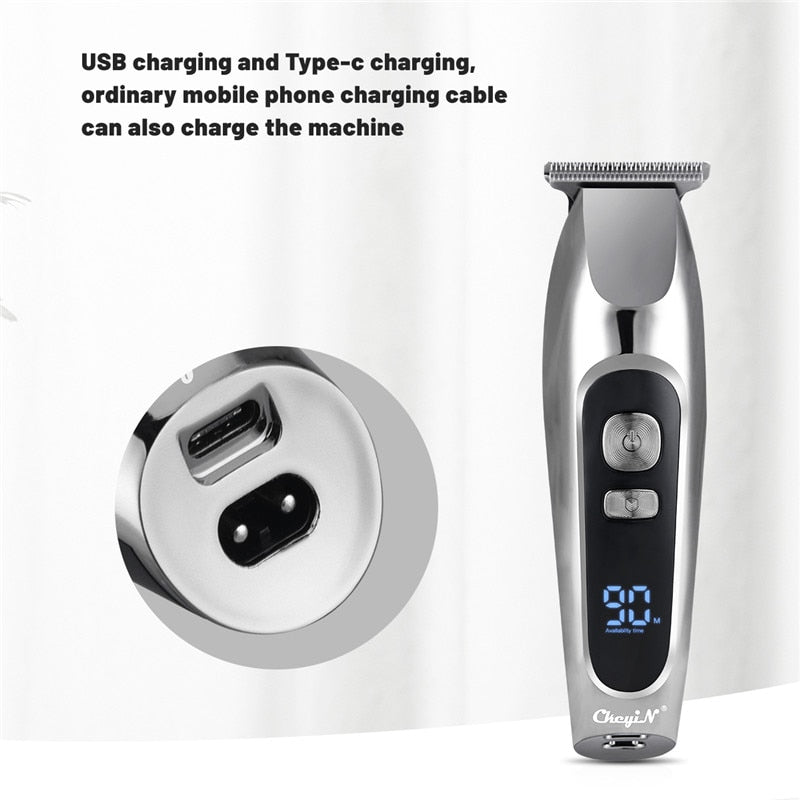 Hair cutting machine Hair Clipper Electric Hair Trimmer LED Display USB Rechargeable trimmer for men barber Clipper hair