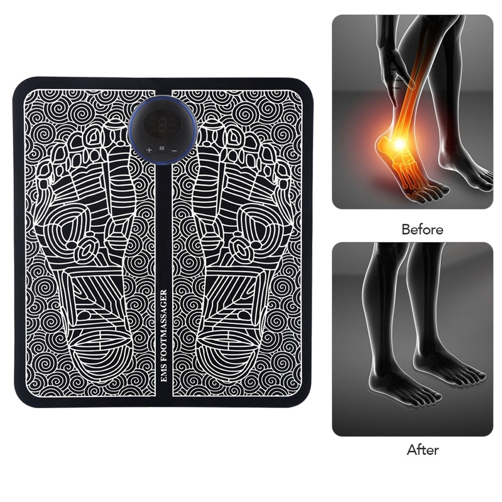 EMS Foot Massage Mat Foot Massage Relax Body Relieve Pain Reduce Fatigue Health Care Tool