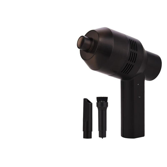 Mini Portable Car Handheld Vacuum Cleaner Cordless USB Rechargeable Vacuum Cleaner Keyboard Home Office Car Cleaning Machine (Black)