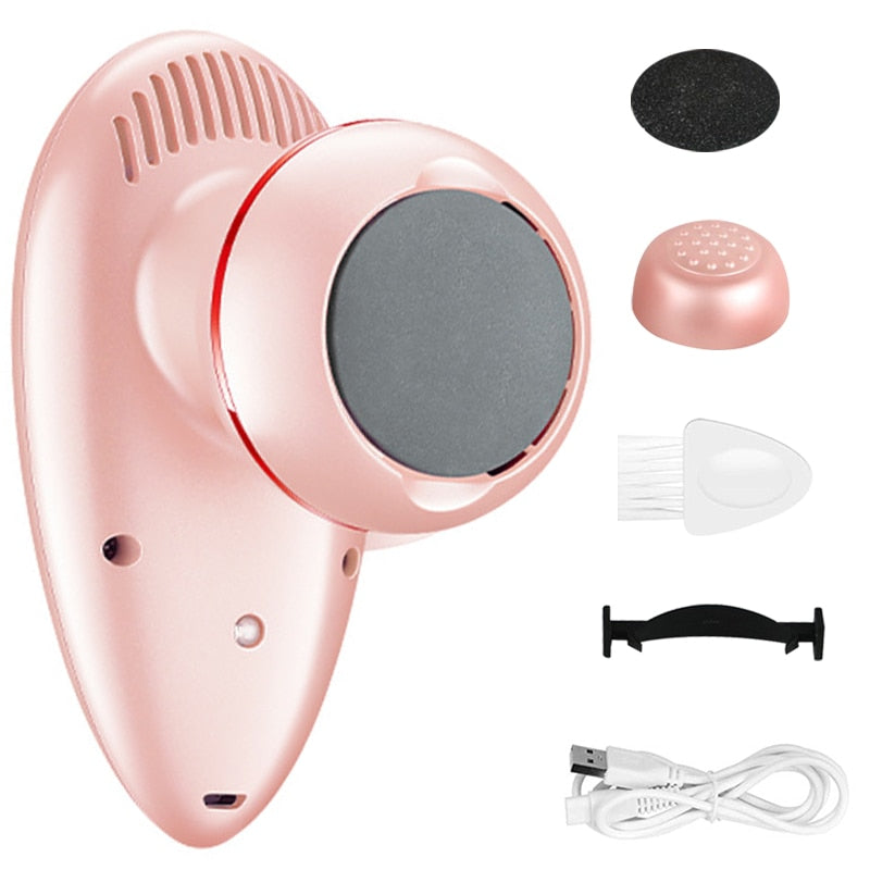 Foot Care Tool with 3 Rollers Skin Care Feet Dead Dry Skin Remover Electric Foot File Callus Remover for Cracked Heels Cuticles