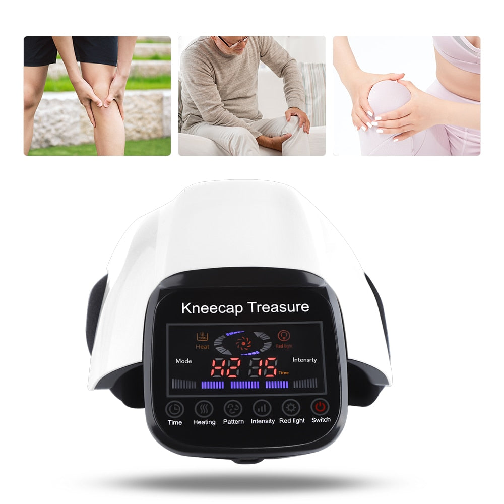 Electric Knee Massager for Arthritis Infrared Heating Air Pressure Joint Hot Compress Vibration Airbag Pain Relief