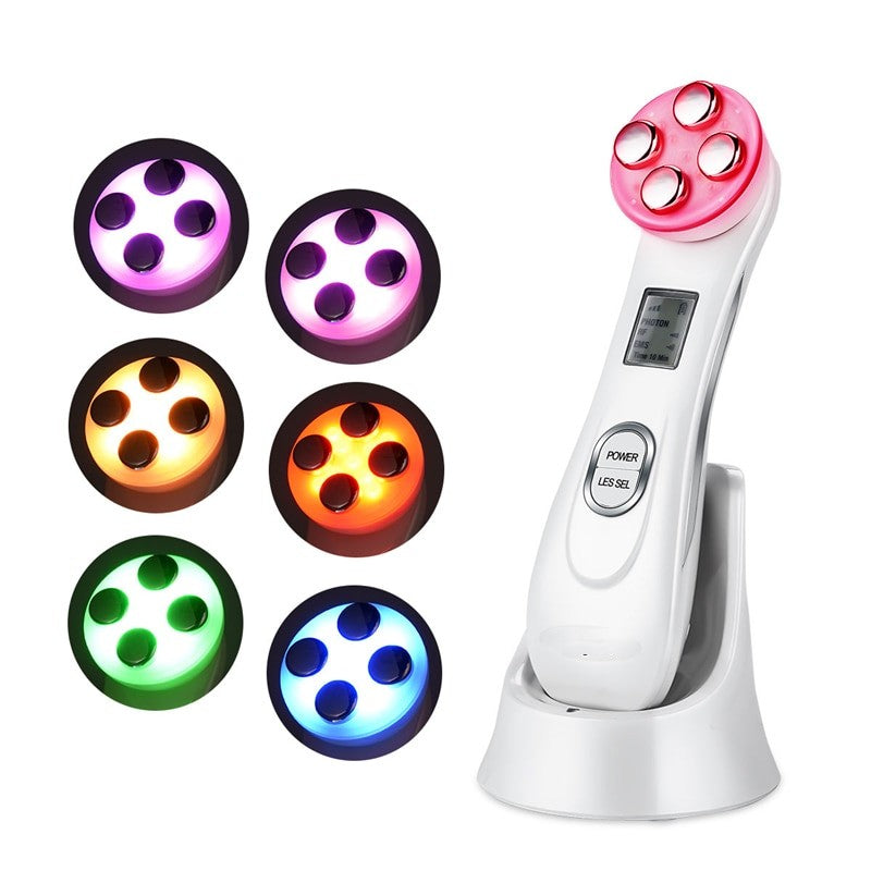 Facial Electroporation RF Radio Frequency LED Photon Face Lifting Tighten Wrinkle Removal  Face Massager