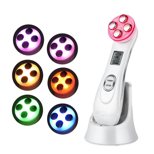 Facial Electroporation RF Radio Frequency LED Photon Face Lifting Tighten Wrinkle Removal  Face Massager