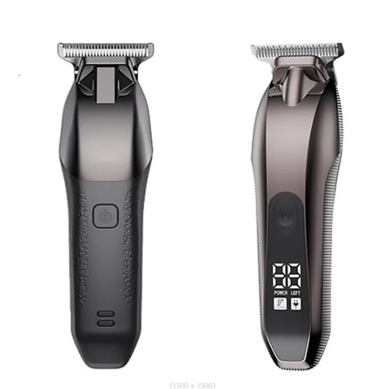 Electric Cordless Haircut Trimmer For Man Professional Hair Cutting Machine Barber Clipper T Blade 0.1mm Zero Cutter Shave Razor