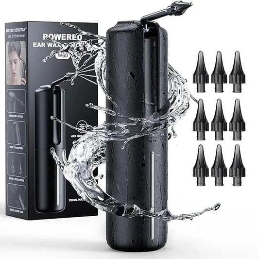 Ear Cleaner Ear Wax Removal Kit Rechargeable Water Washer Syringe with 4 Modes Ear Cleaning Irrigation Flushing For Adults kids