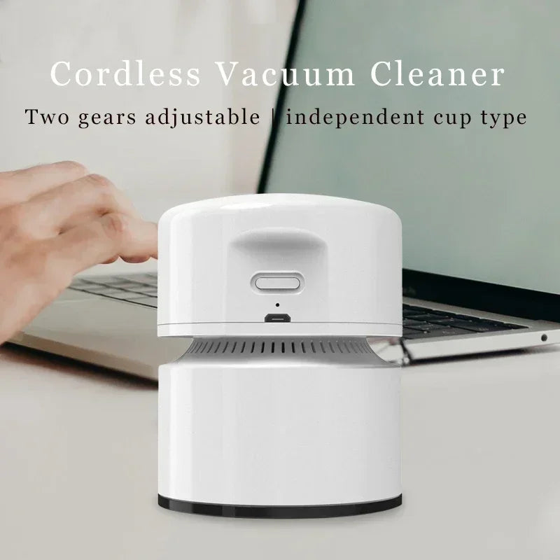 Mini Portable Vacuum Cleaner Desktop Cleaning Desk Vacuum Clean Up Dust Table Sweeper Creative Handheld For Office