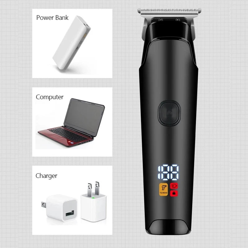 Pro Rechargeable Cord Cordless Hair Clippers for Men Woman with Smart Charge Technology for Convenient at Home