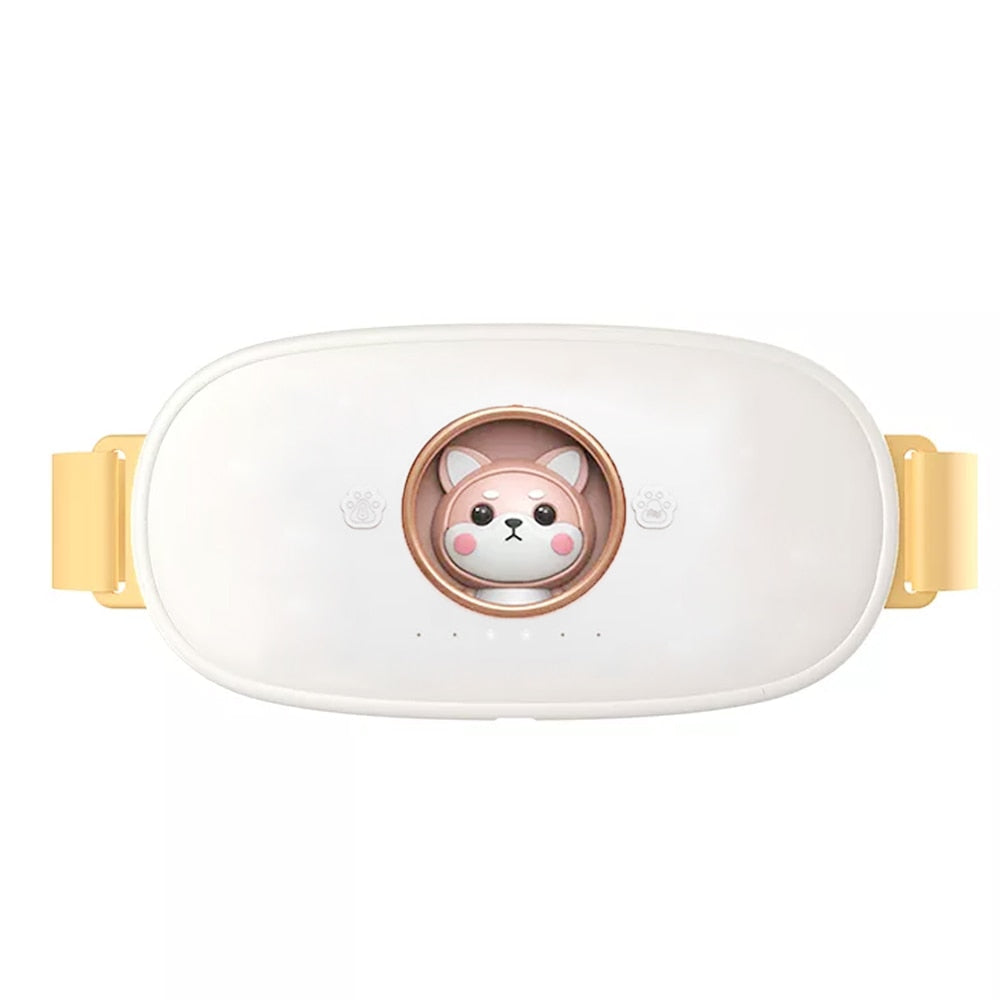 Cordless Massage Heating Pad Vibration Warm Waist Belt Smart Massager For Back Or Belly Period Pain Relief Device Gift For Women