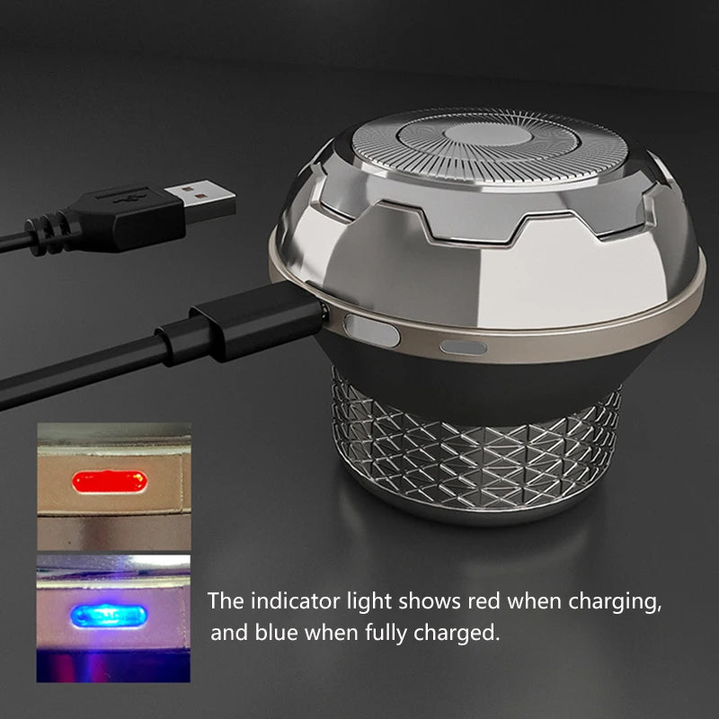 Men Electric Shaver Portable Beard Trimmer Waterproof Razor USB Rechargeable Shaver Face Beard Razor Beard Hair Cutting Machine