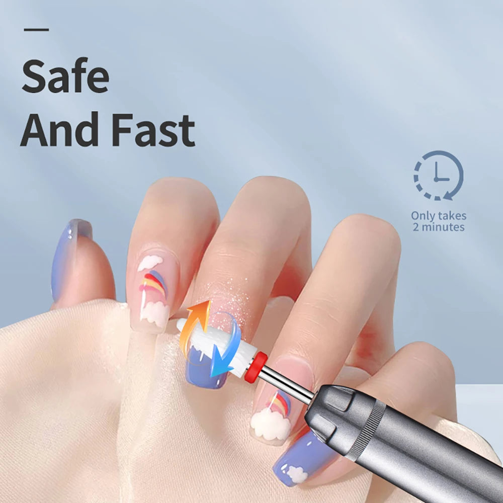 Professional Nails Electric Nail Polisher Drill Bits Grinding Polishing Dead Skin Removal Manicure Machine Art Sanding File Pen